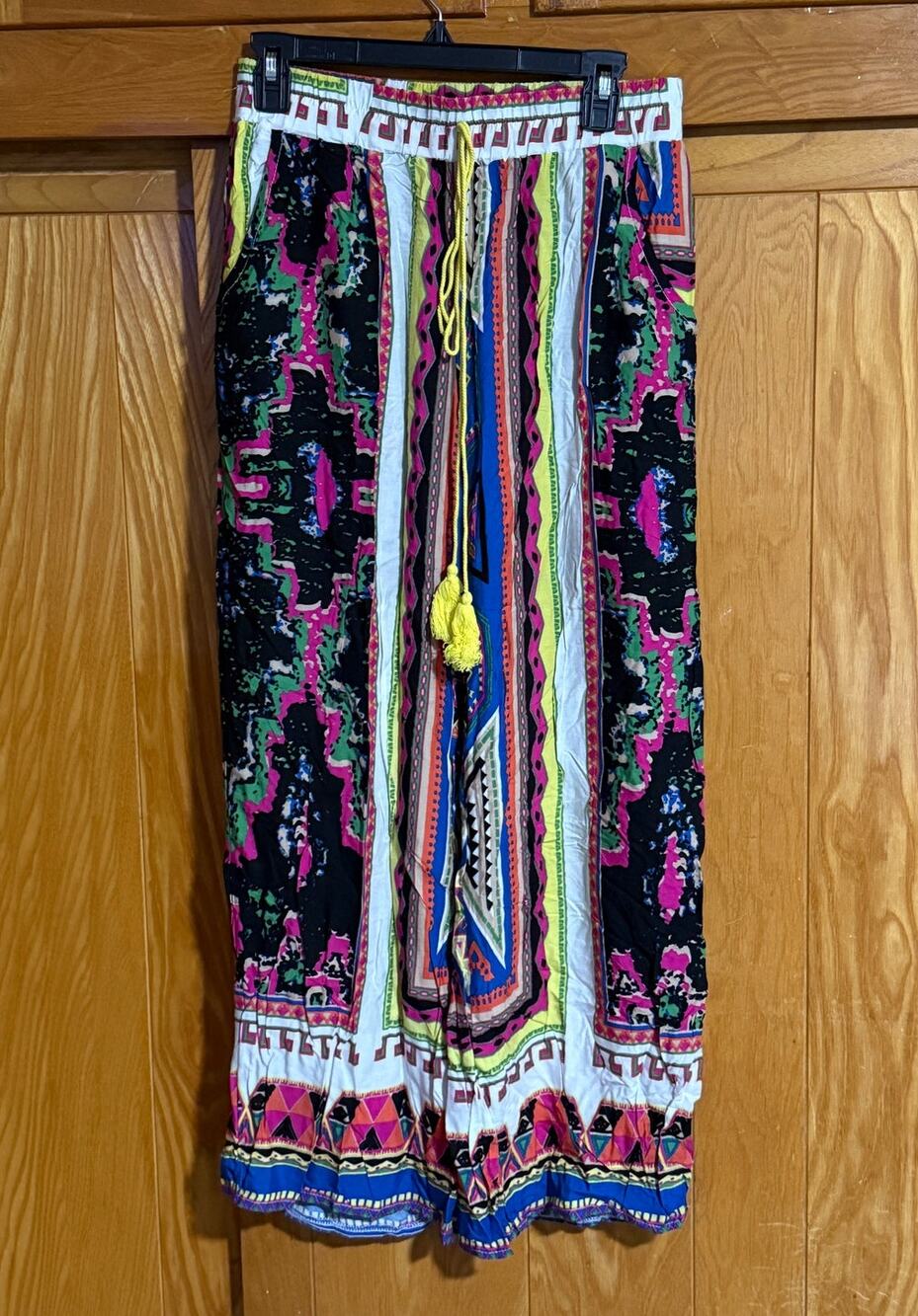 NWT TRUE COLOURS by La Moda Wide-Leg Palazzo Pants, L/XL